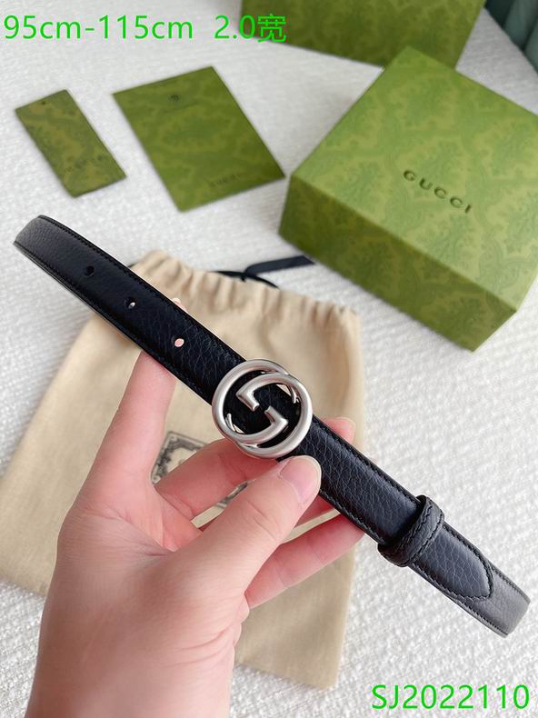 Gucci belt 20mmX95-115cm 7D01